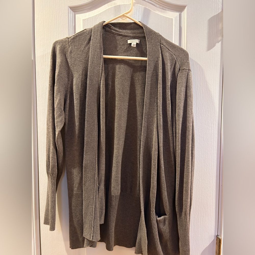 Sonoma brown cardigan size L